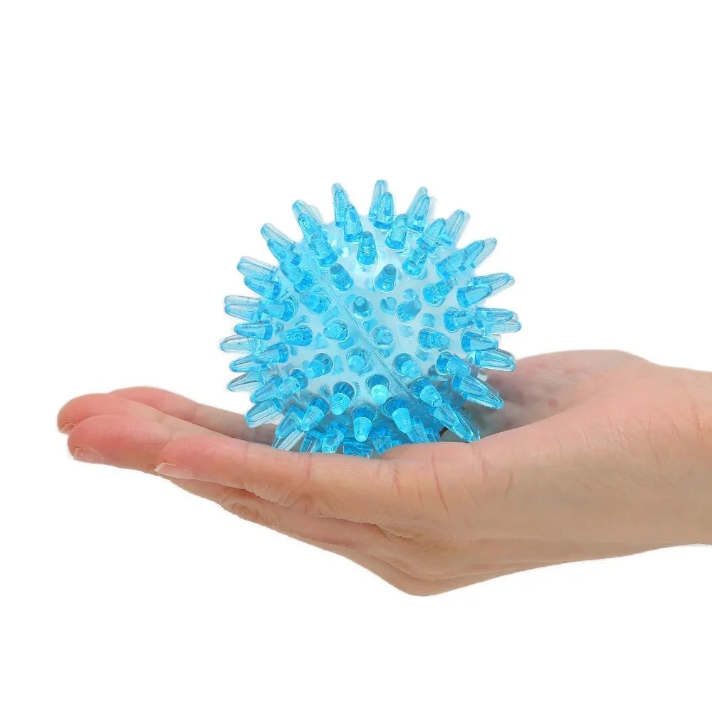 Silicone Spiky Massage Ball Trigger Point Arms Finger Grip Strength Trainer Hand Foot Pain Relief Arthritis Rehabilitation