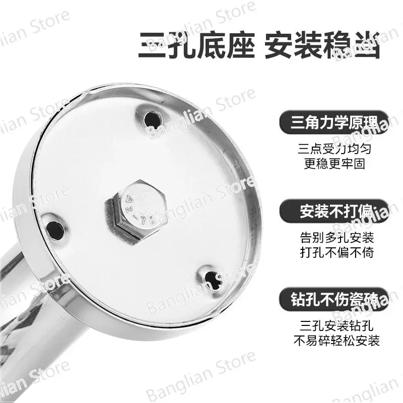 Stainless Steel Handrails for The Elderly and Disabled, Bathroom Handrails in Public Places, and Anti Slip Railings