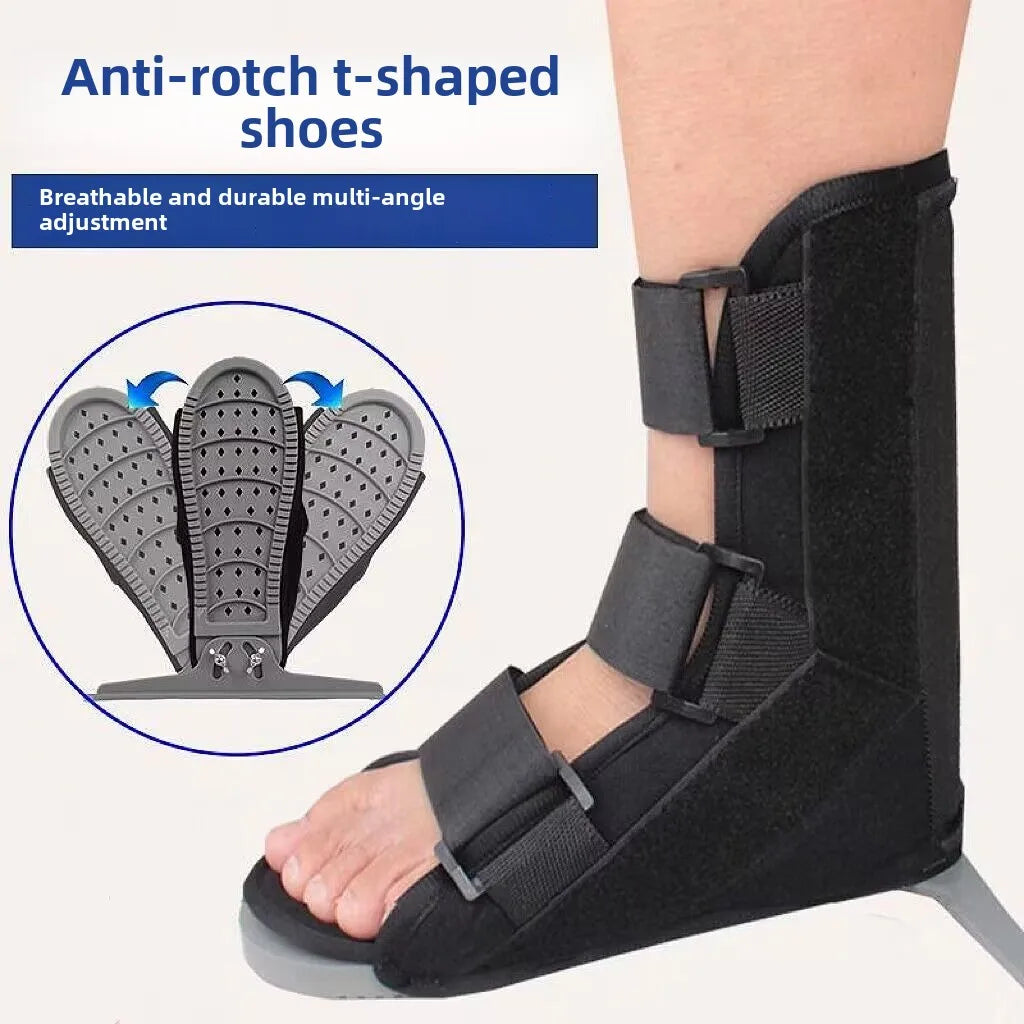 Orthopedic Anti-Rotation Shoe Medical-Grade Ankle Stabilizers for Fracture Recovery Post-Cast Support and Injury Rehabilitation
