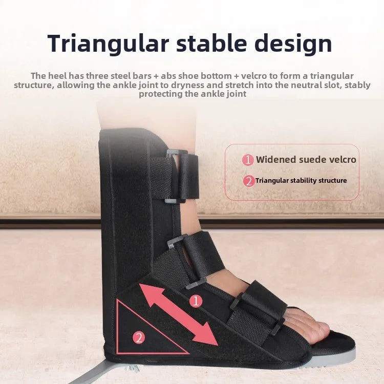 Orthopedic Anti-Rotation Shoe Medical-Grade Ankle Stabilizers for Fracture Recovery Post-Cast Support and Injury Rehabilitation
